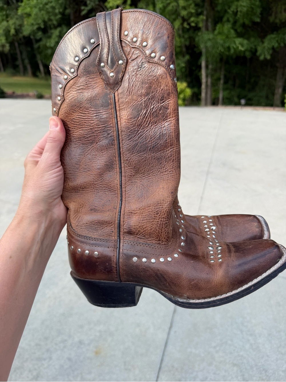 Smoky Mountain Leather Studded Boots